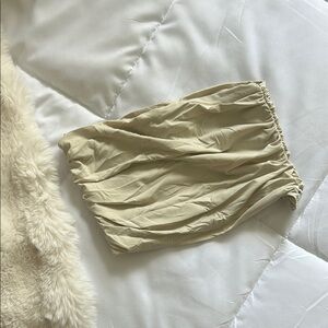 Zara Cream Ruched Top